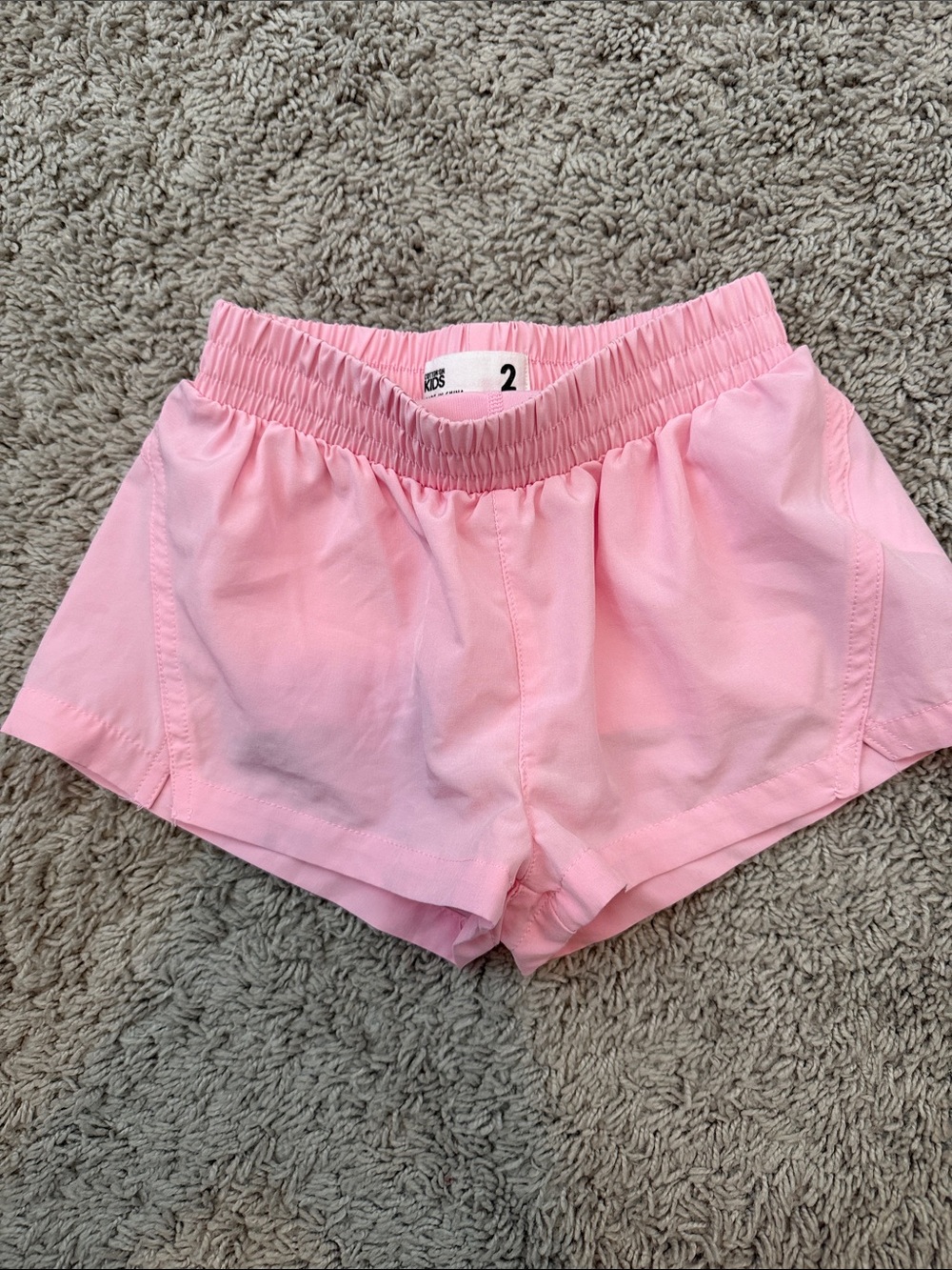 Cotton On Light Pink Elastic-Waist Athletic Shorts